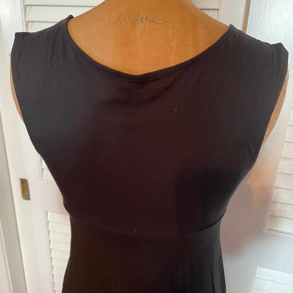 GAP | black v neck stretchy midi dress XS - Picture 7 of 9